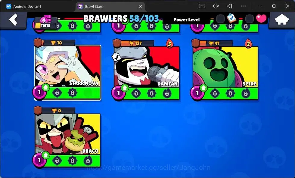 Brawl Stars Accounts Global | 11618 Thropy|58 Brawler|6 Max Hypercharge image 14