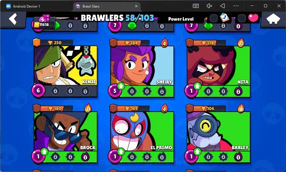 Brawl Stars Accounts Global | 11618 Thropy|58 Brawler|6 Max Hypercharge image 8