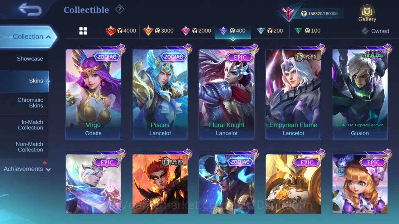 Mobile Legends: Bang Bang Accounts Hero 131 | skin 472 | legend gusion | legend lunox image 11