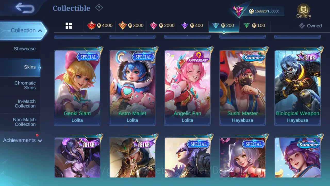 Mobile Legends: Bang Bang Accounts Hero 131 | skin 472 | legend gusion | legend lunox image 14