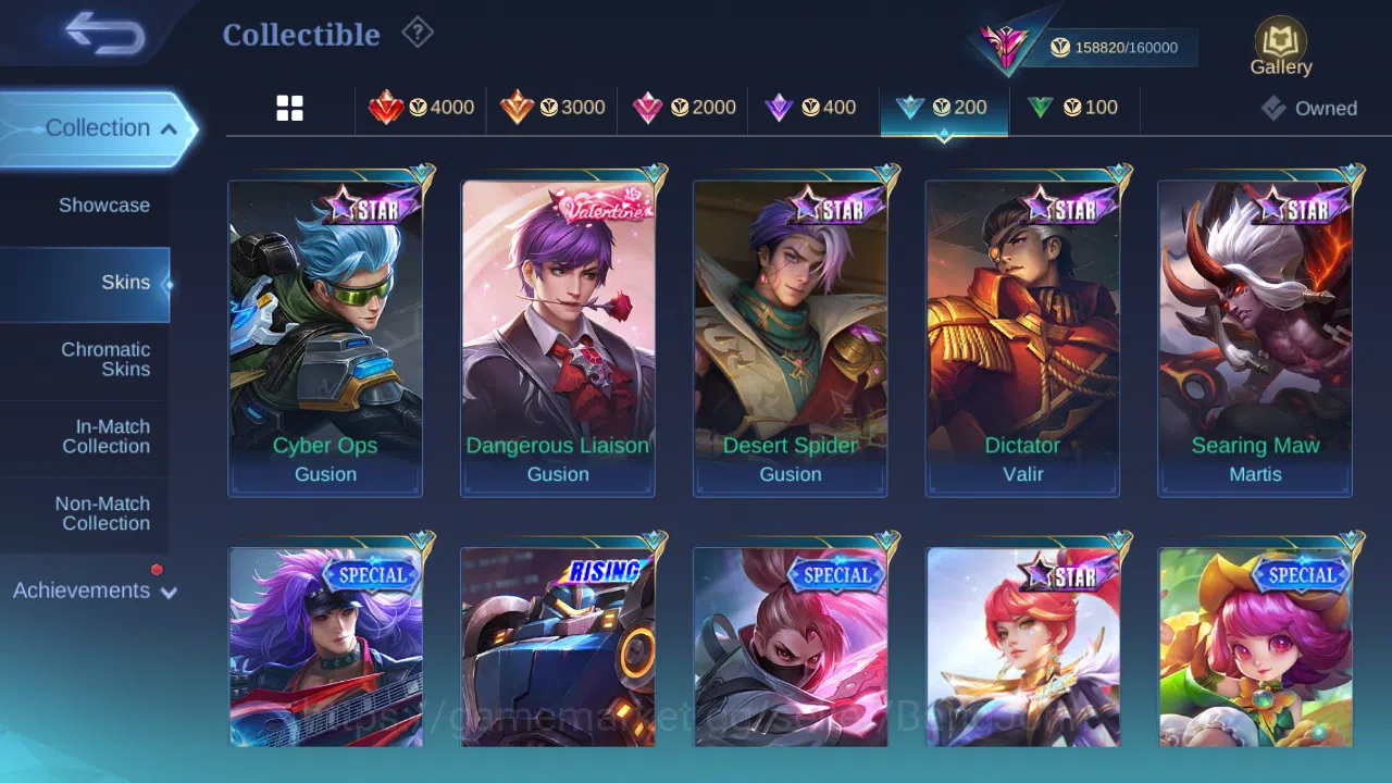 Mobile Legends: Bang Bang Accounts Hero 131 | skin 472 | legend gusion | legend lunox image 18