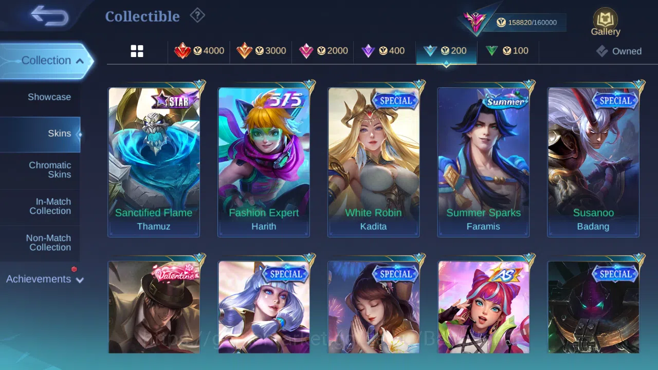 Mobile Legends: Bang Bang Accounts Hero 131 | skin 472 | legend gusion | legend lunox image 19