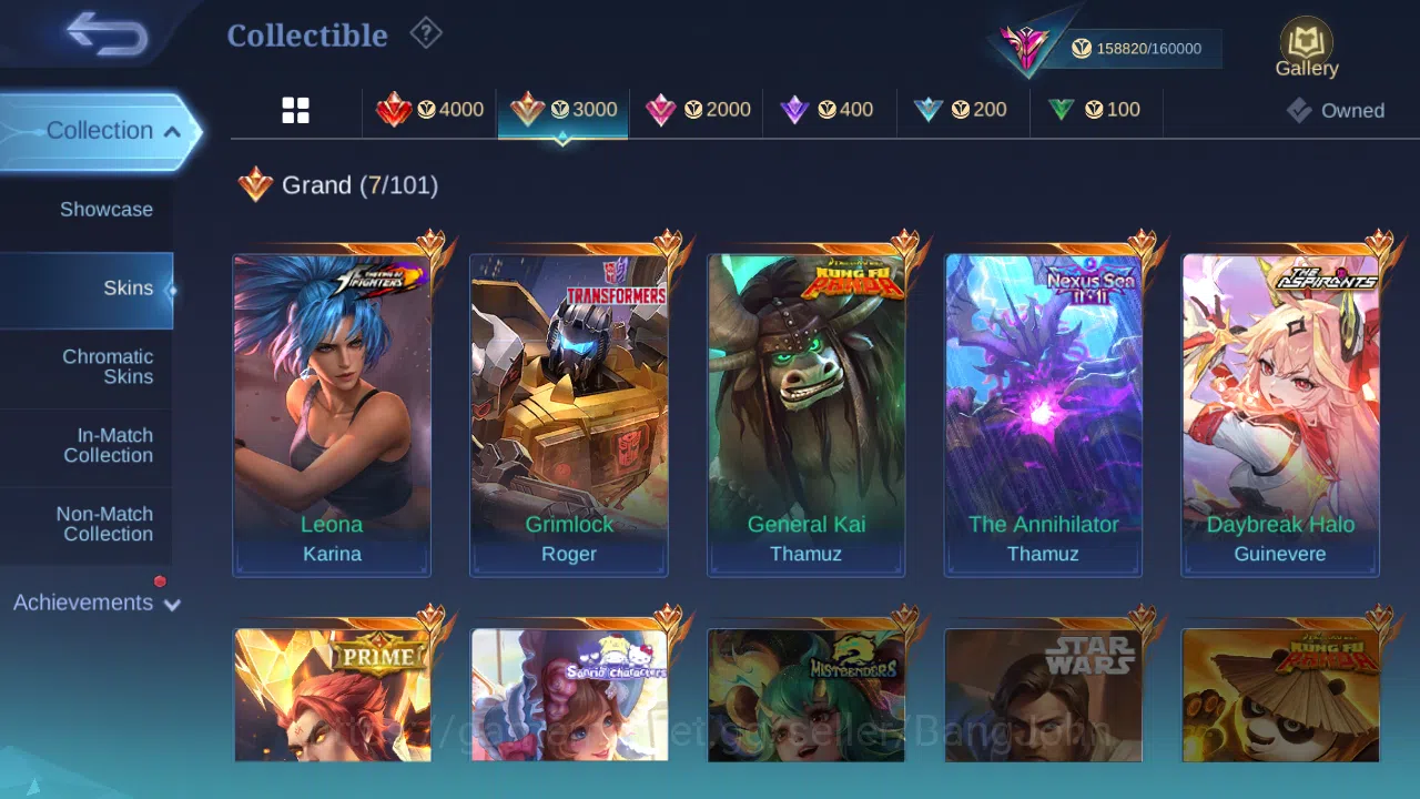 Mobile Legends: Bang Bang Accounts Hero 131 | skin 472 | legend gusion | legend lunox image 5