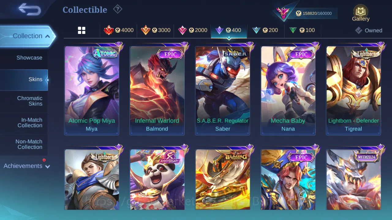 Mobile Legends: Bang Bang Accounts Hero 131 | skin 472 | legend gusion | legend lunox image 8