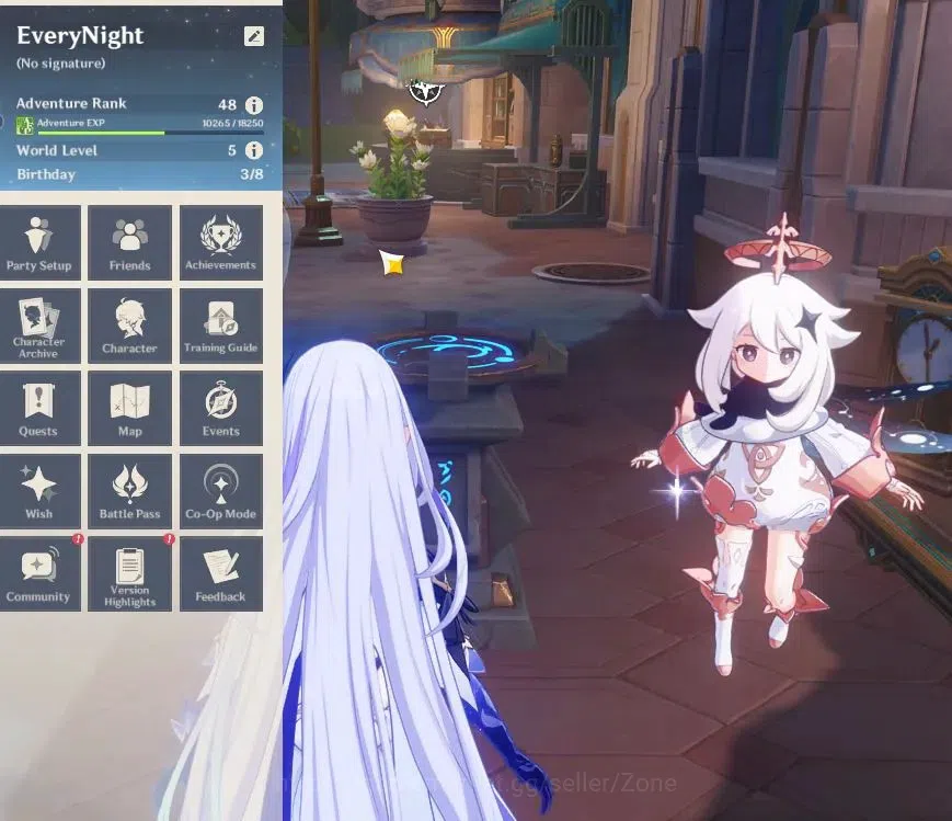 Genshin Impact Accounts Starter ASIA|AR 48|Starter|2 Limit+2(*5 Weapon)|Columbina,Skirk|Low Explore|MC Male|Take Mail|Check 1