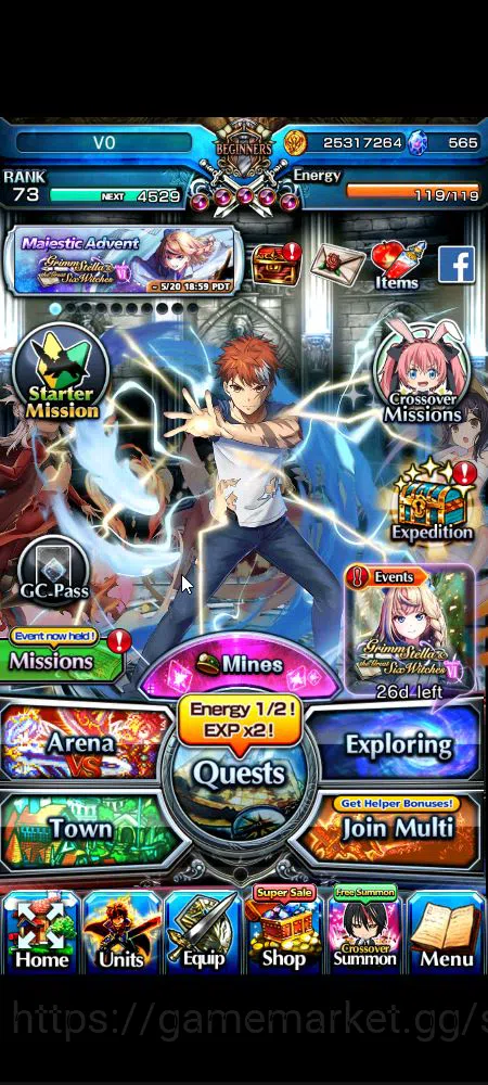 Grand Summoners Accounts Global|Rank 73|565 cc|7 Ascend+ 1 TW|[Emiya]+TW,S  image 11