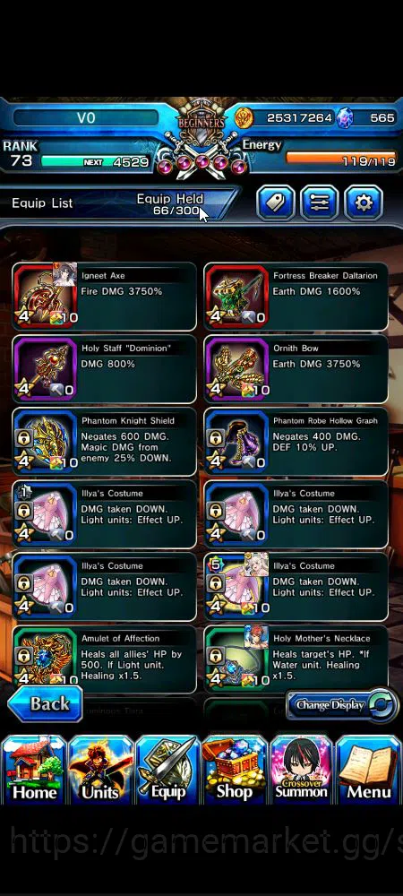 Grand Summoners Accounts Global|Rank 73|565 cc|7 Ascend+ 1 TW|[Emiya]+TW,S  image 12