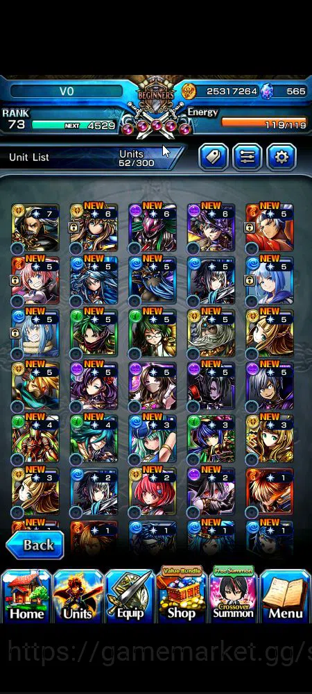 Grand Summoners Accounts Global|Rank 73|565 cc|7 Ascend+ 1 TW|[Emiya]+TW,S  image 15