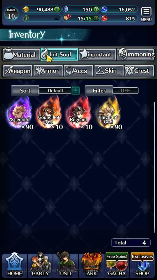 Last Cloudia Accounts Low-End GLOBAL | Rank 15 | Spirit Maiden Sera,Ascended Roland,Goddess Lilaha,Knight Mauna , etc | 4UR 9
