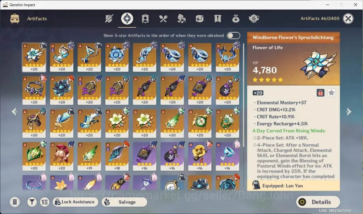 Genshin Impact Accounts ASIA | AR 57 | 2 Limit (Lauma,Mavuika)+1Charstd|MC image 4