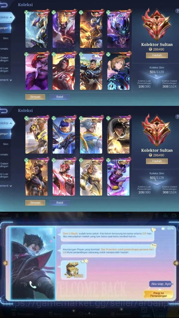 GLOBAL SERVER || 3 LEGEND || 2 RECALL TAS TAS Mobile Legends: Bang Bang Accounts Collector GLOBAL SERVER || 3 LEGEND || 2 RECALL TAS TAS