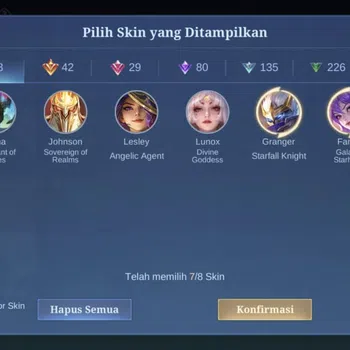 Mobile Legends: Bang Bang Accounts Collector GLOBAL SERVER || 3 LEGEND  || 2 RECALL TAS TAS