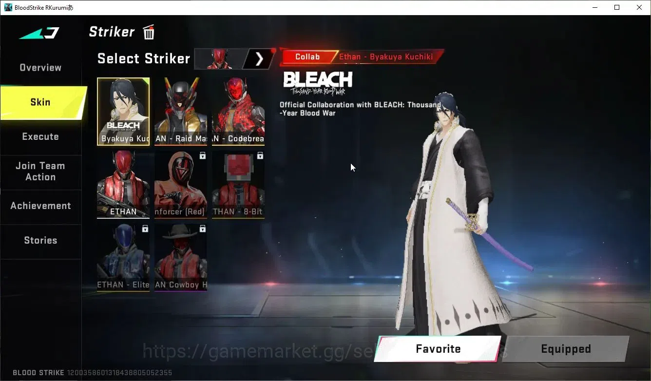 Blood Strike Accounts ASIA|Collab 7DS[AK47-Rhita,QBZ95],BLEACH Byakuya,A image 3