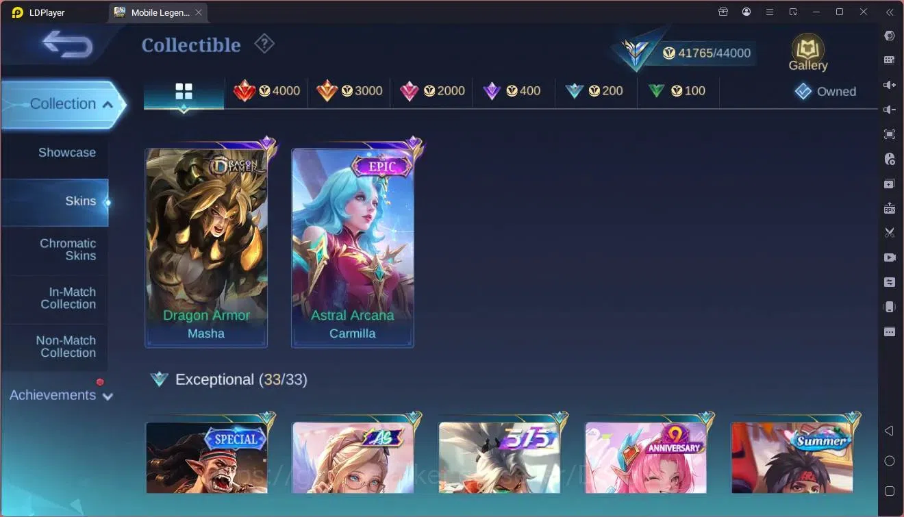 Mobile Legends: Bang Bang Accounts GLOBAL Hero 112 Skin 182|Sasuke|Gara|ANN Haya|Vale image 12