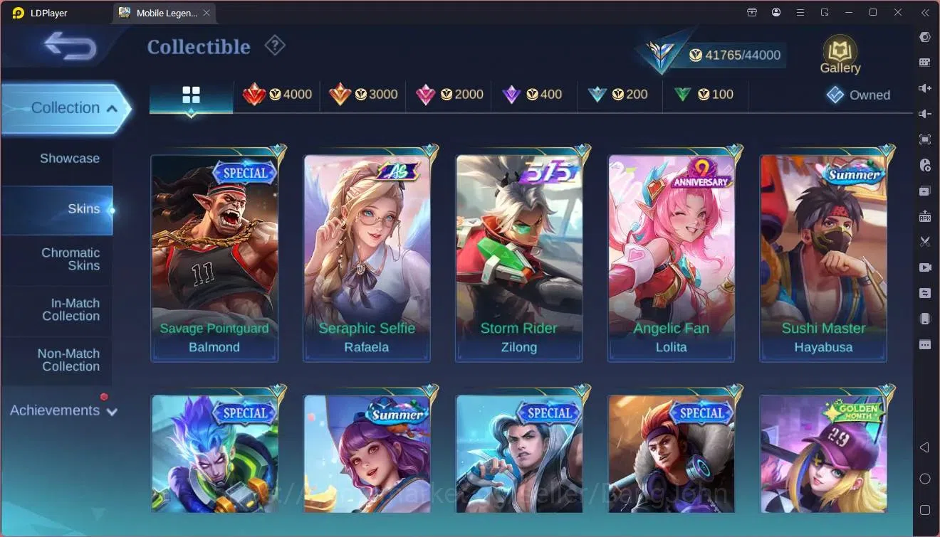 Mobile Legends: Bang Bang Accounts GLOBAL Hero 112 Skin 182|Sasuke|Gara|ANN Haya|Vale image 13