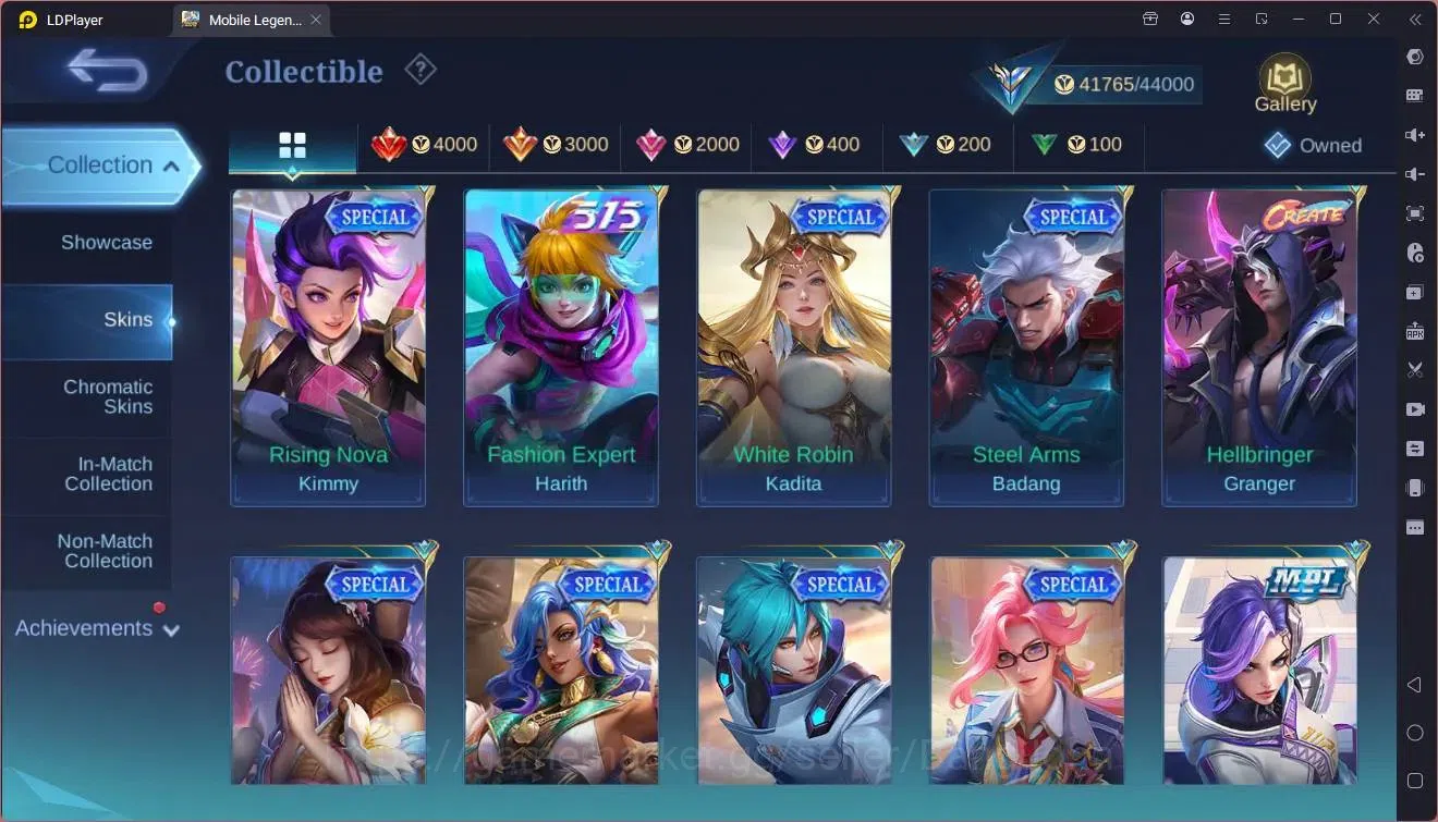 Mobile Legends: Bang Bang Accounts GLOBAL Hero 112 Skin 182|Sasuke|Gara|ANN Haya|Vale image 15