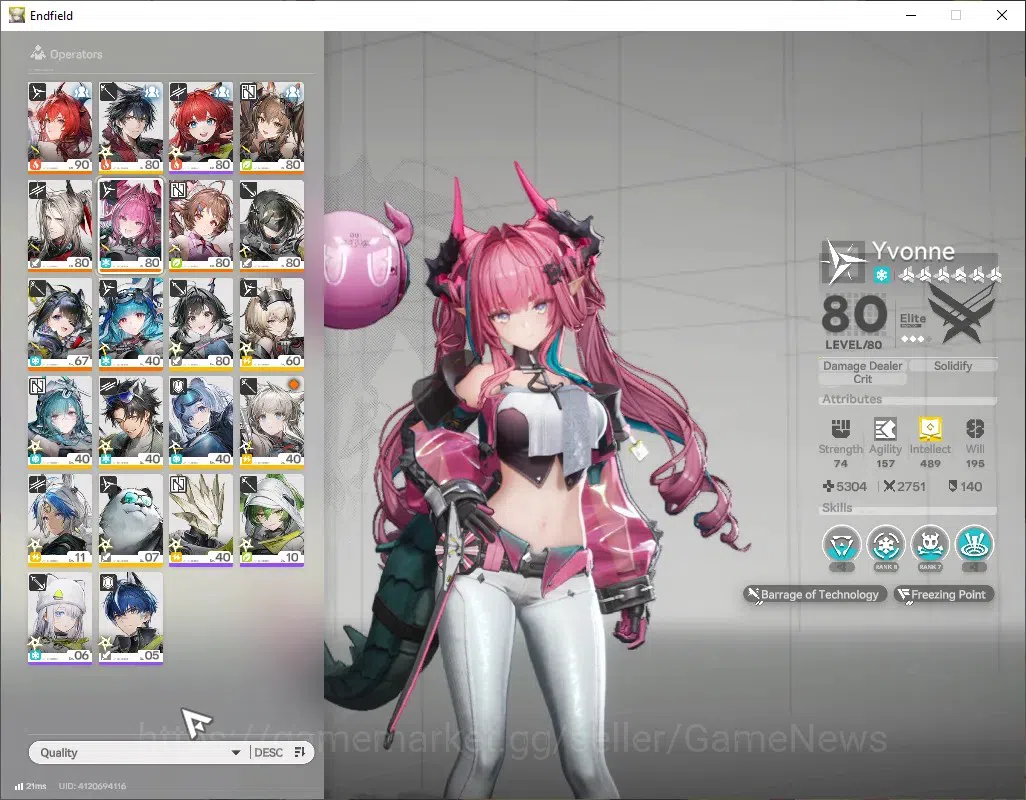 Arknights: Endfield Accounts ASIA|Lv 56|7 SSR(4Limit)+14 (*6WEP)|[(Gilberta,Lae image 2