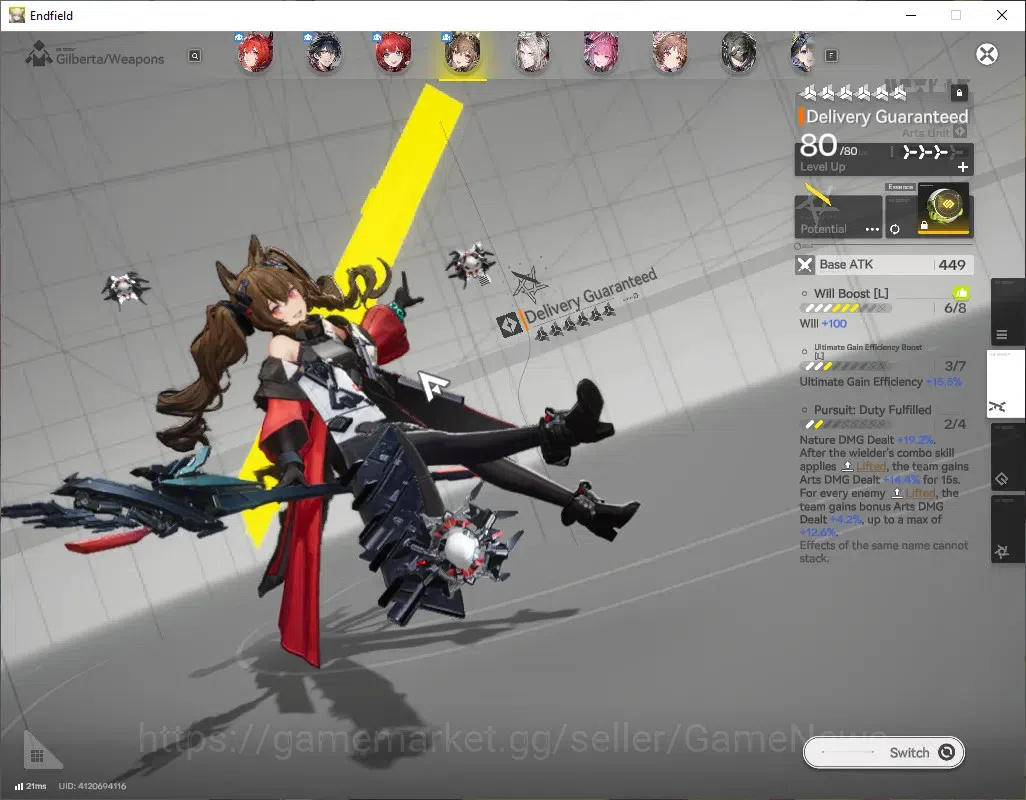 Arknights: Endfield Accounts ASIA|Lv 56|7 SSR(4Limit)+14 (*6WEP)|[(Gilberta,Lae image 3