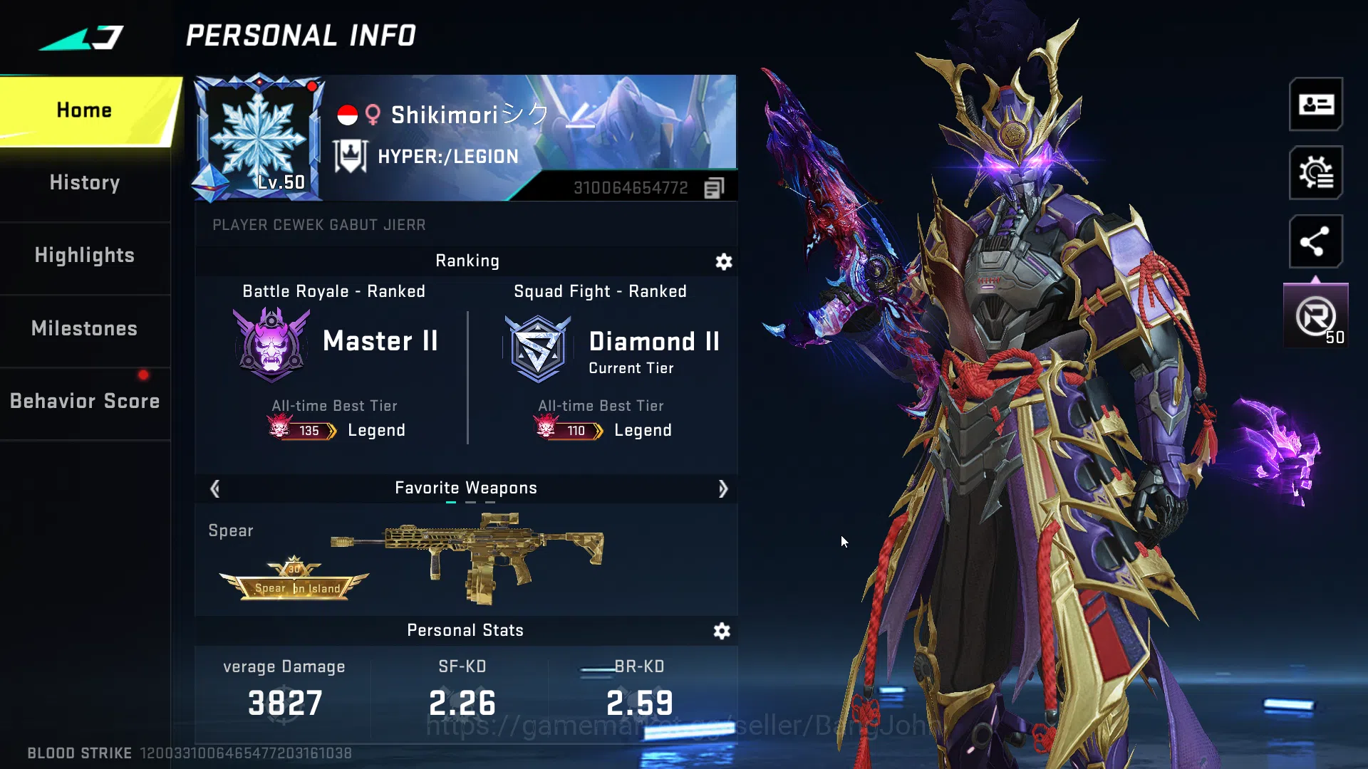 Blood Strike Accounts ASIA | Eternal Zero, Ultra Zero, Ultra Blast, 2 Ul image 2