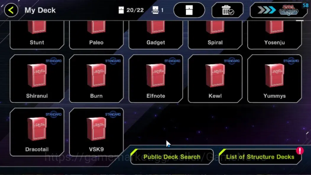 Yu-Gi-Oh! Master Duel Accounts Android|Lv 18|20 Deck|VSK9,Yummys,KEWL,Elfnote,Tim image 3