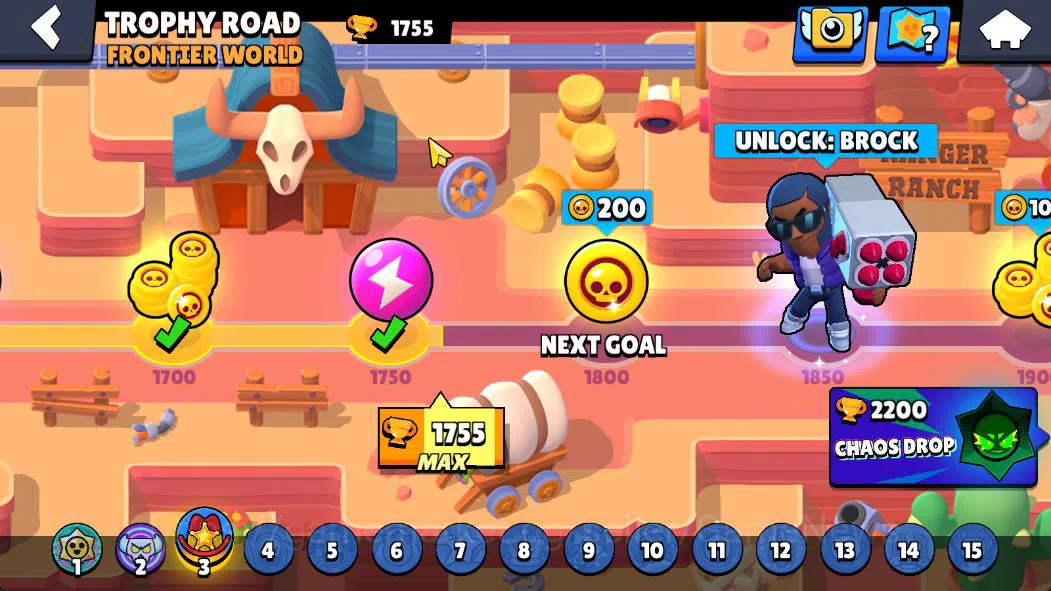 Brawl Stars Accounts 1755 Trophy|24 Brawler 2 Max: Hank,Maisie Myth: Tara|6 Epic Skin [Dark A Colt,Malicious Mandy,Tengu 4