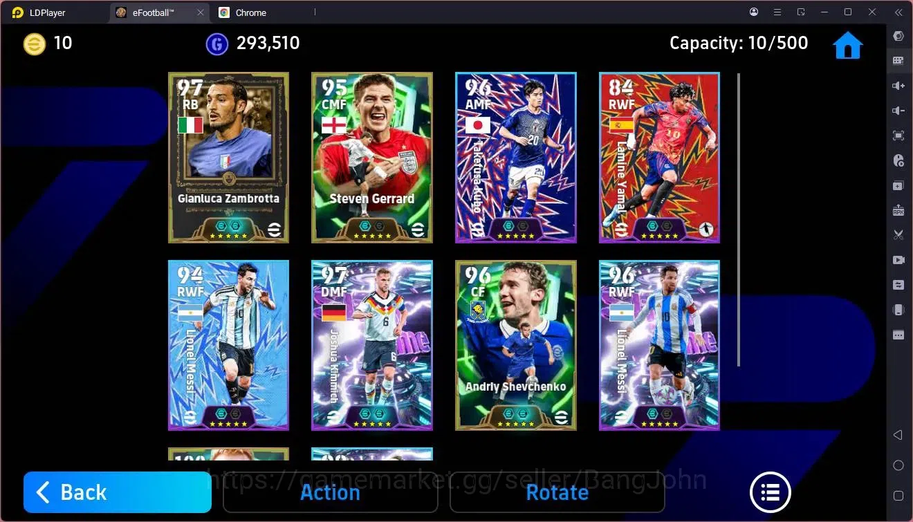 eFootball Accounts Mobile|PW 3083|Epic Zambrotta,Gerrard,Shevchenko,K image 3