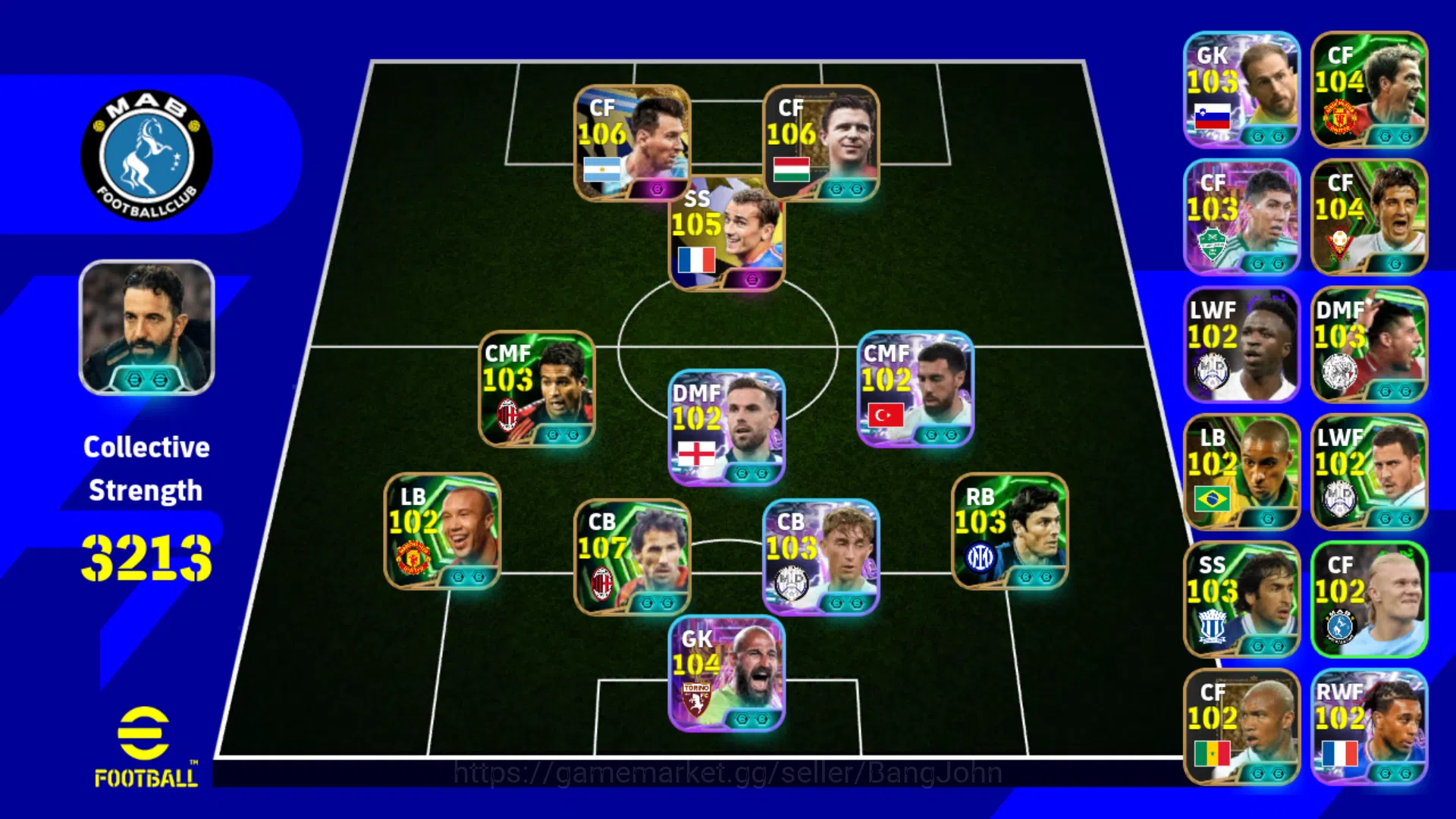 eFootball Accounts Power 3213 | Lionel Messi Big Time 2021 |Griezmann image 1