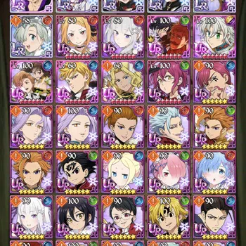 The Seven Deadly Sins: Grand Cross Accounts Midgame Global CC 4.4M|357 Diamon Chapter 10|6LR+6UR: Nemesis Meliodas