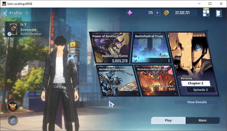 Solo Leveling: ARISE Accounts Total Power 416K|11SSR| TawataA5+signA4, ThomasA3+sign, GunheeA5+sign, ByungGuA5+sign 3