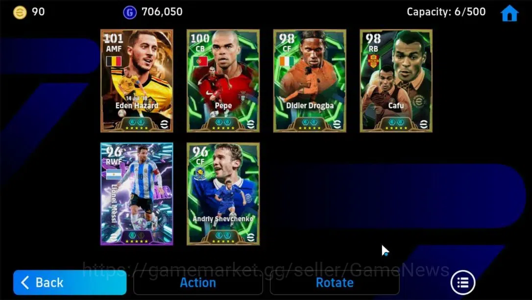 eFootball Accounts Android|BigTime Eden Hazard,Pepe,Cafu,Didier Drogb image 4
