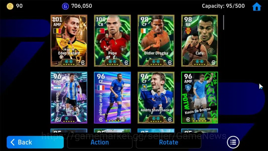 eFootball Accounts Android|BigTime Eden Hazard,Pepe,Cafu,Didier Drogb image 9