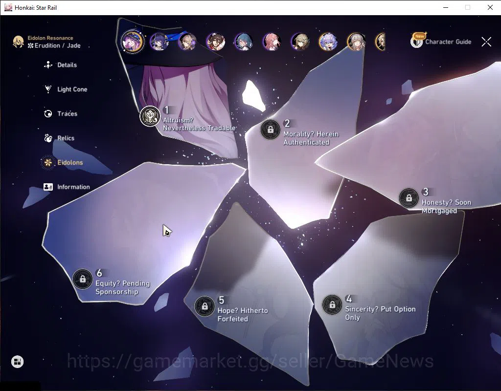 Honkai Star Rail Accounts Asia|TL 70|11 Limited|[Jingliu,Dr.Ratio]+Sign,Jade image 5