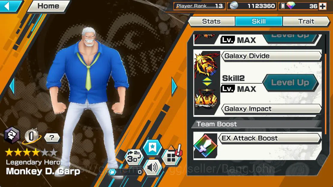 One Piece Bounty Rush Accounts GLOBAL|EX 5| great pirate gol d roger, Onigash kai image 8