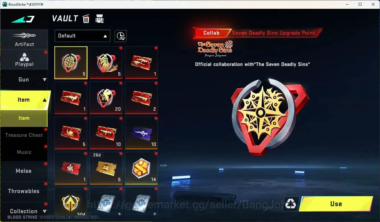 Blood Strike Accounts ASIA |COLLAB,QBZ95,KAR98K|ULTRA=BANDAGE| CEK SS BS image 6