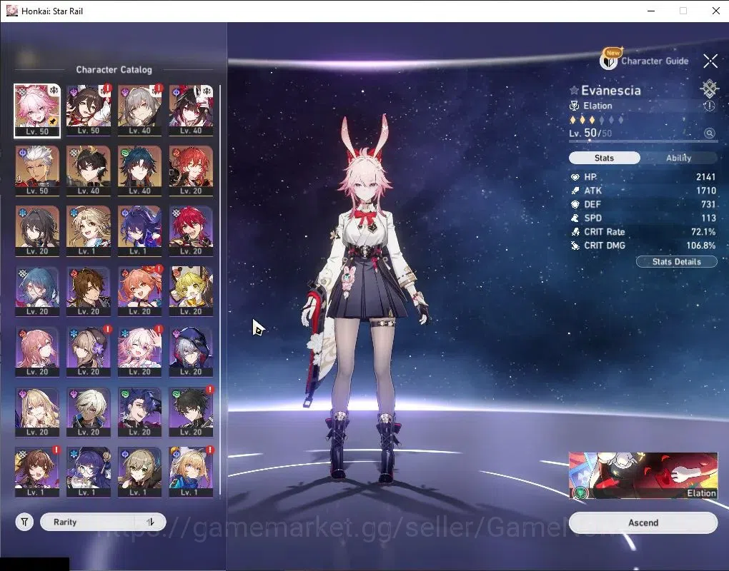Honkai Star Rail Accounts Asia|TL 32|1 Golden Companion|7 Limited|Evanescia, image 5