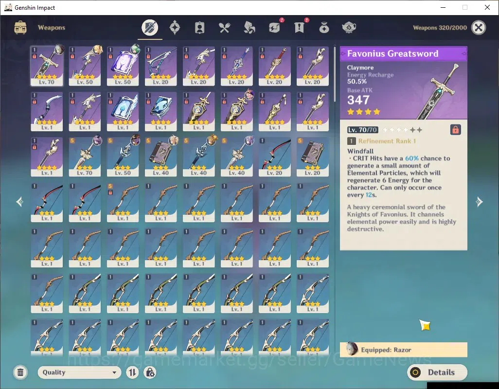 Genshin Impact Accounts ASIA|AR 45|2 Limited + 1 (*5Standard)|Lohen,Durin| image 4