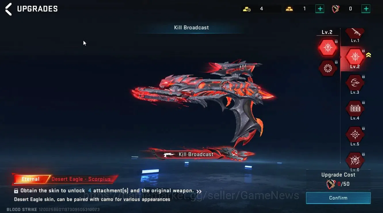 Blood Strike Accounts Asia|3 ETERNAL[AK47 Lv3, DEagle, UZI]|Collab TR[Ta image 18