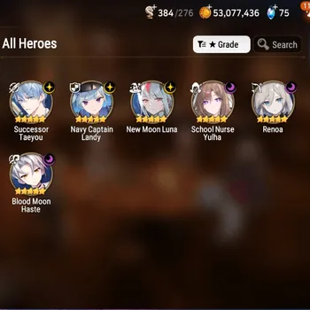 Epic Seven Accounts Starter Global UnVerif|Mor 39|6ML(School NYulha,NM Luna,Renoa,Etc)+Meilin,Tori,Estelle,Etc|Poh+Bless