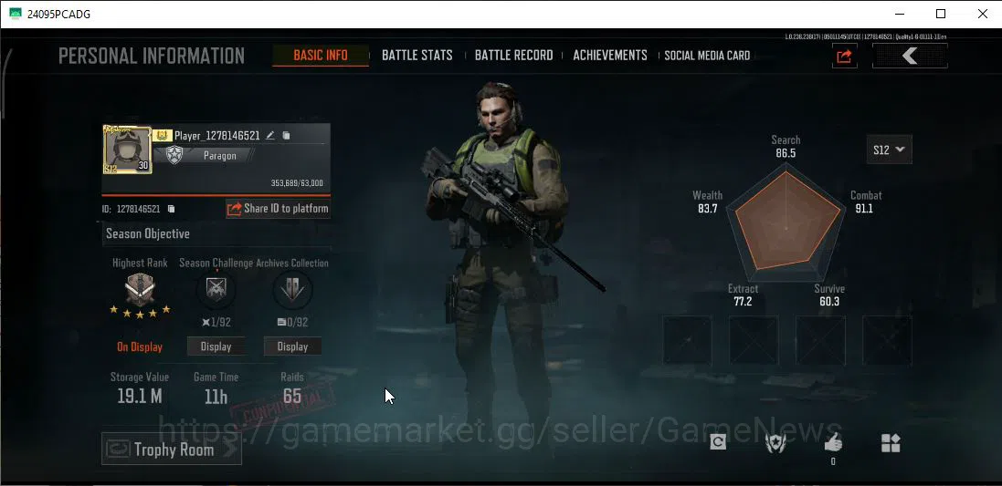 Arena Breakout Accounts MOBILE Lv30|SV 19,1M|CV 15M|SS AKM,ET AK-74N,GM AK image 11