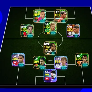 eFootball Accounts Legends & Iconic Players COLECTIVE 3193+ | BEST CARD NEYMAR JR x SHOWTIME VALVEDRE x EDGAR DAVIDS x