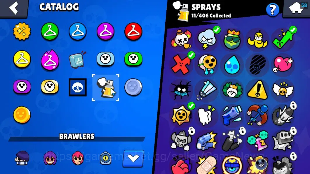Brawl Stars Accounts 1246 Trophy|19 Brawlers 2 Max Lvl|Edgar Full Buffi image 17