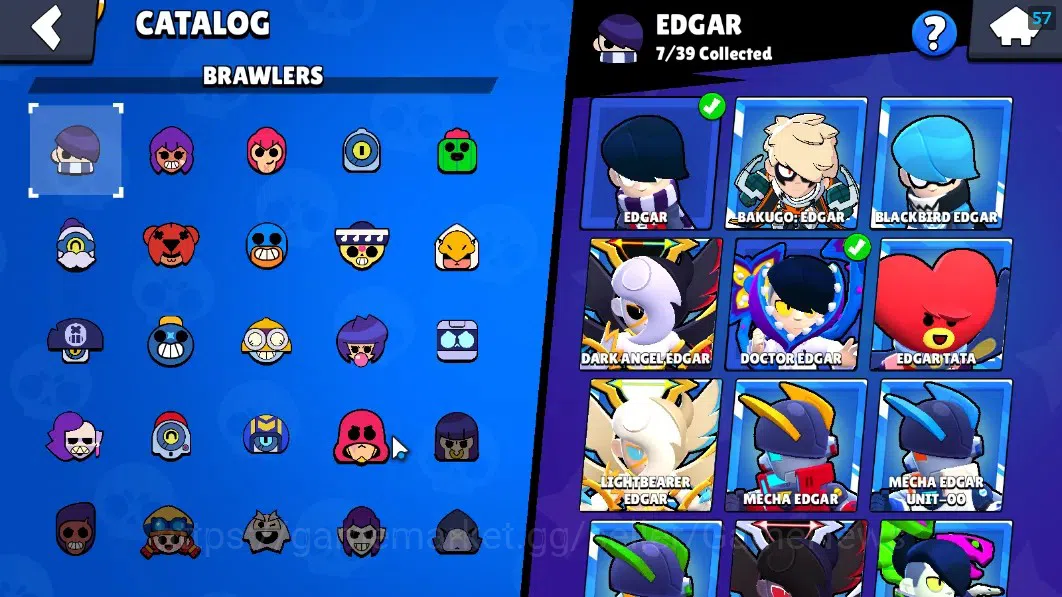 Brawl Stars Accounts 1246 Trophy|19 Brawlers 2 Max Lvl|Edgar Full Buffi image 20