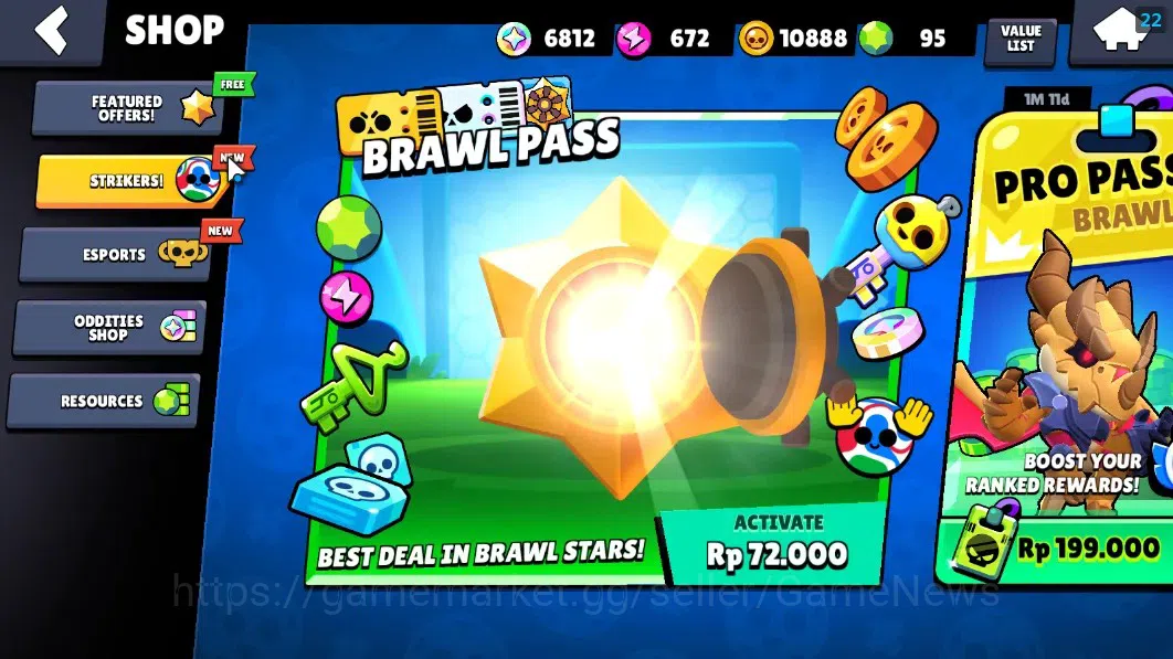Brawl Stars Accounts 1246 Trophy|19 Brawlers 2 Max Lvl|Edgar Full Buffi image 6