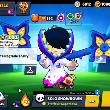 Brawl Stars Accounts 1246 Trophy|19 Brawlers 2 Max Lvl|Edgar Full Buffi image 1