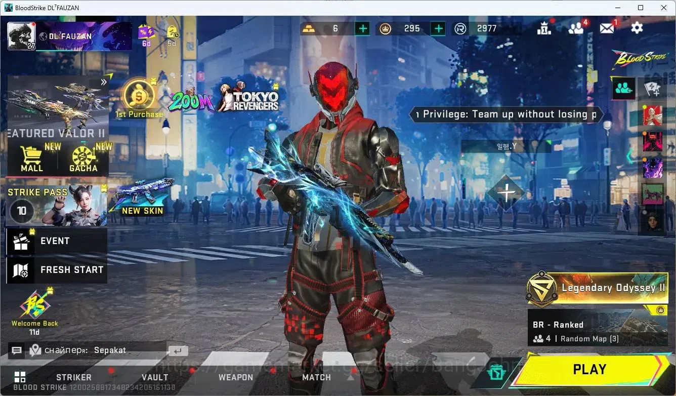 Blood Strike Accounts ASIA | 3 ULTRA GUNS | 1 LEGENDARY STRIKER | 2 ULTR image 1