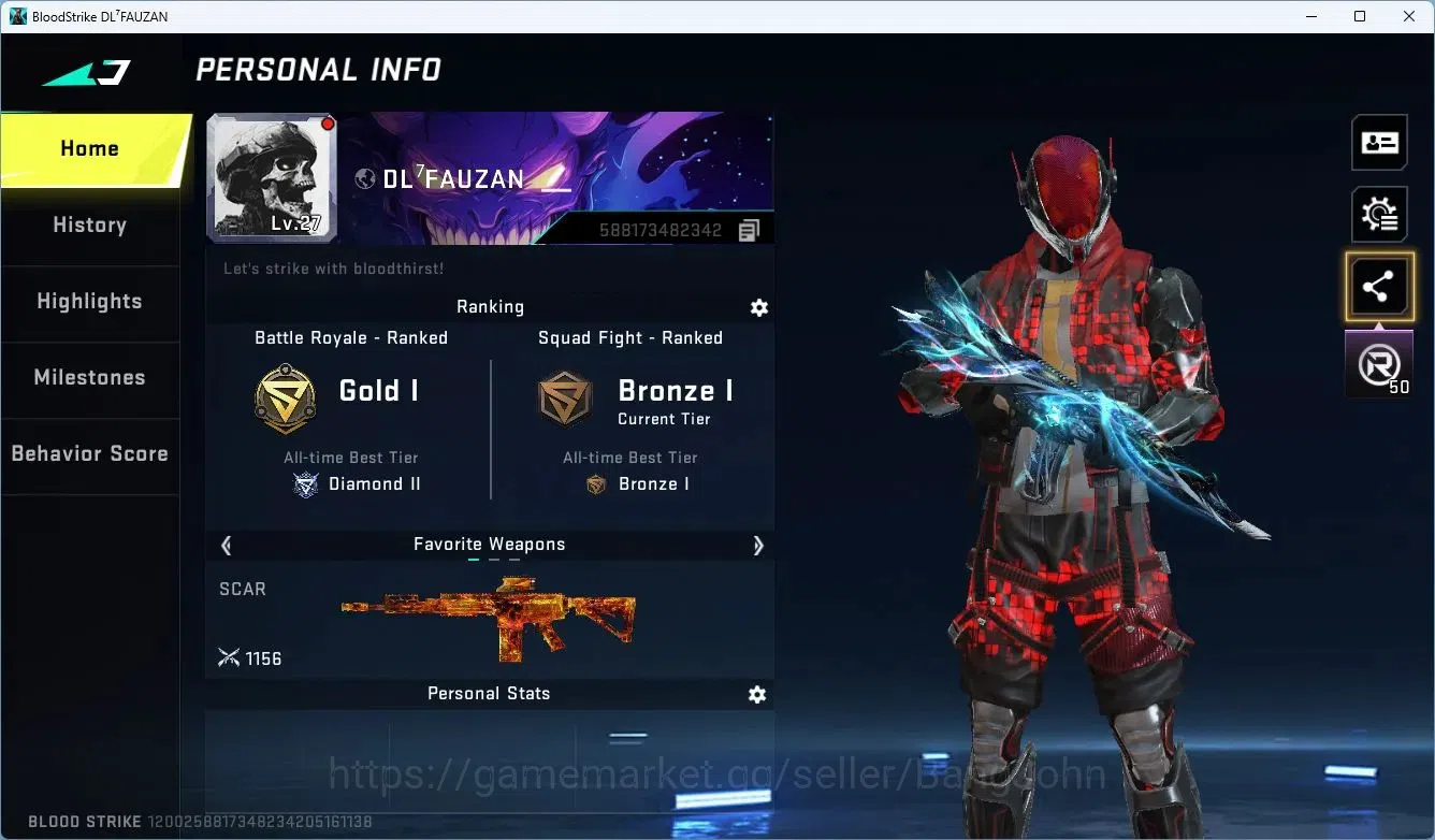 Blood Strike Accounts ASIA | 3 ULTRA GUNS | 1 LEGENDARY STRIKER | 2 ULTR image 2
