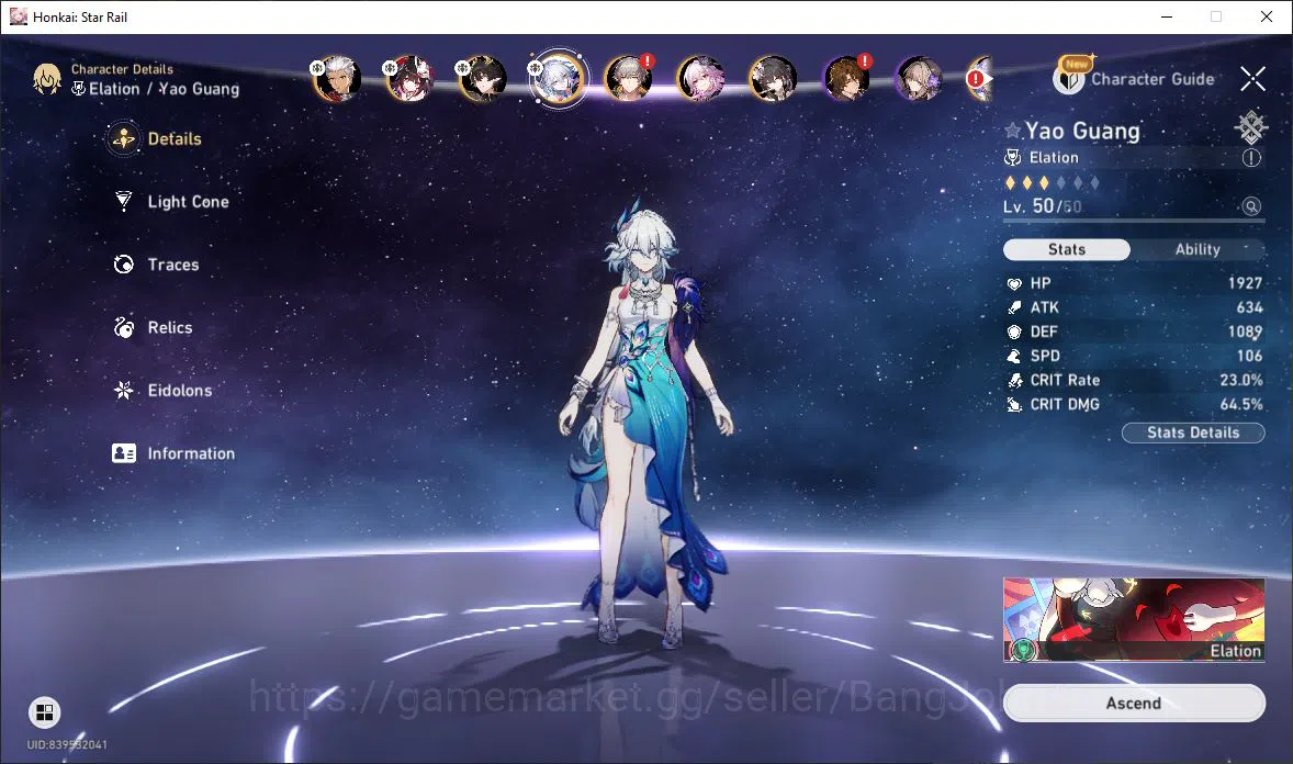 Honkai Star Rail Accounts [ASIA] TL 35 | 10 Limit | Archer | Sparkle | Dan H image 14