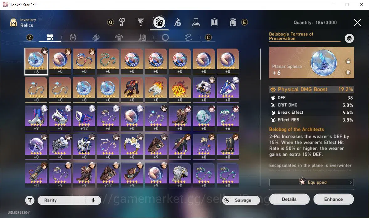 Honkai Star Rail Accounts [ASIA] TL 35 | 10 Limit | Archer | Sparkle | Dan H image 7