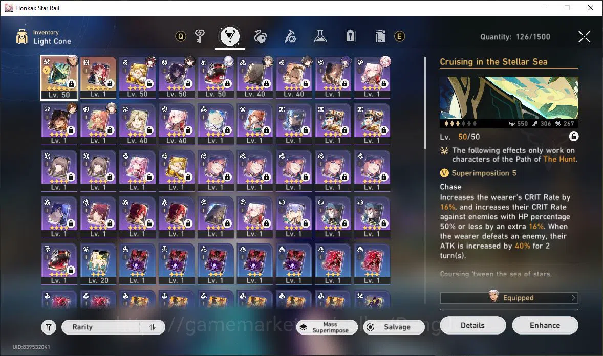 Honkai Star Rail Accounts [ASIA] TL 35 | 10 Limit | Archer | Sparkle | Dan H image 8