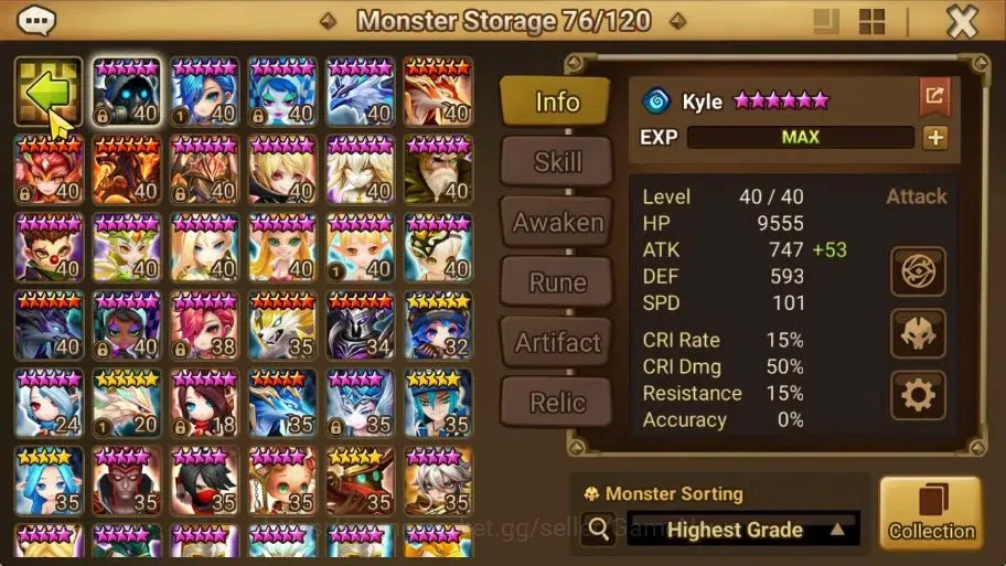 Summoners War: Sky Arena Accounts End-Game Global LV 100|2 LD[Destiny,Asima]+33 Total NB5[Leo,Amber,Adriana]+45 11